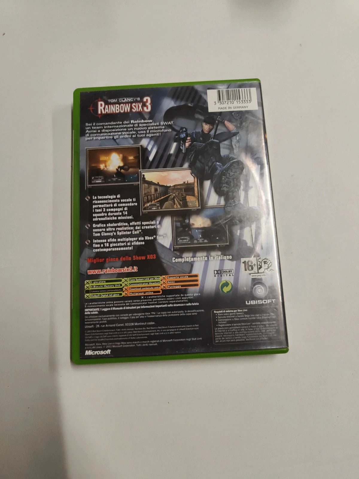 Rainbow SIX 3 Xbox classic