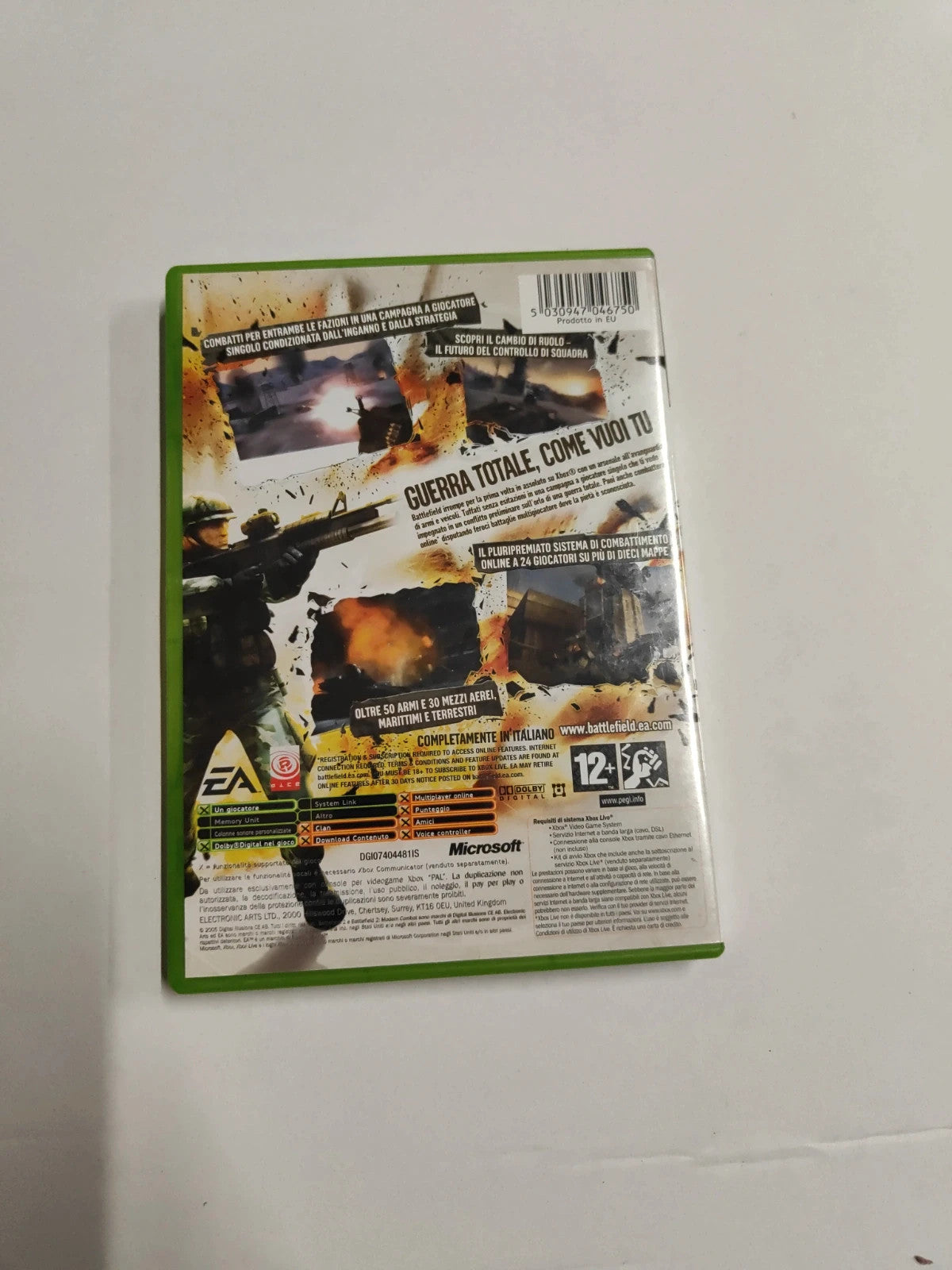 Battlefield  2 modern combat Xbox classic