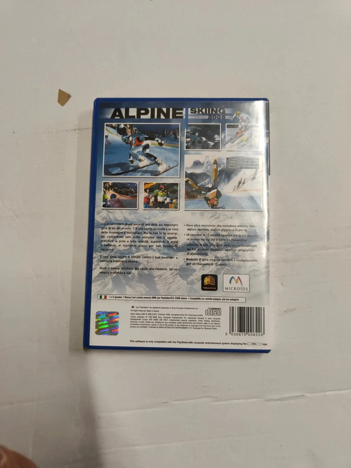 Alpine skiing 2005 ps2