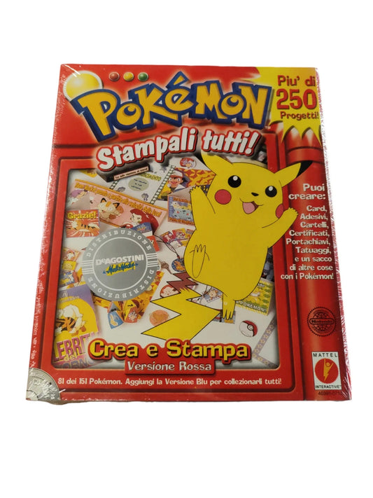 Pokemon stampali tutti versione rossa sigillata