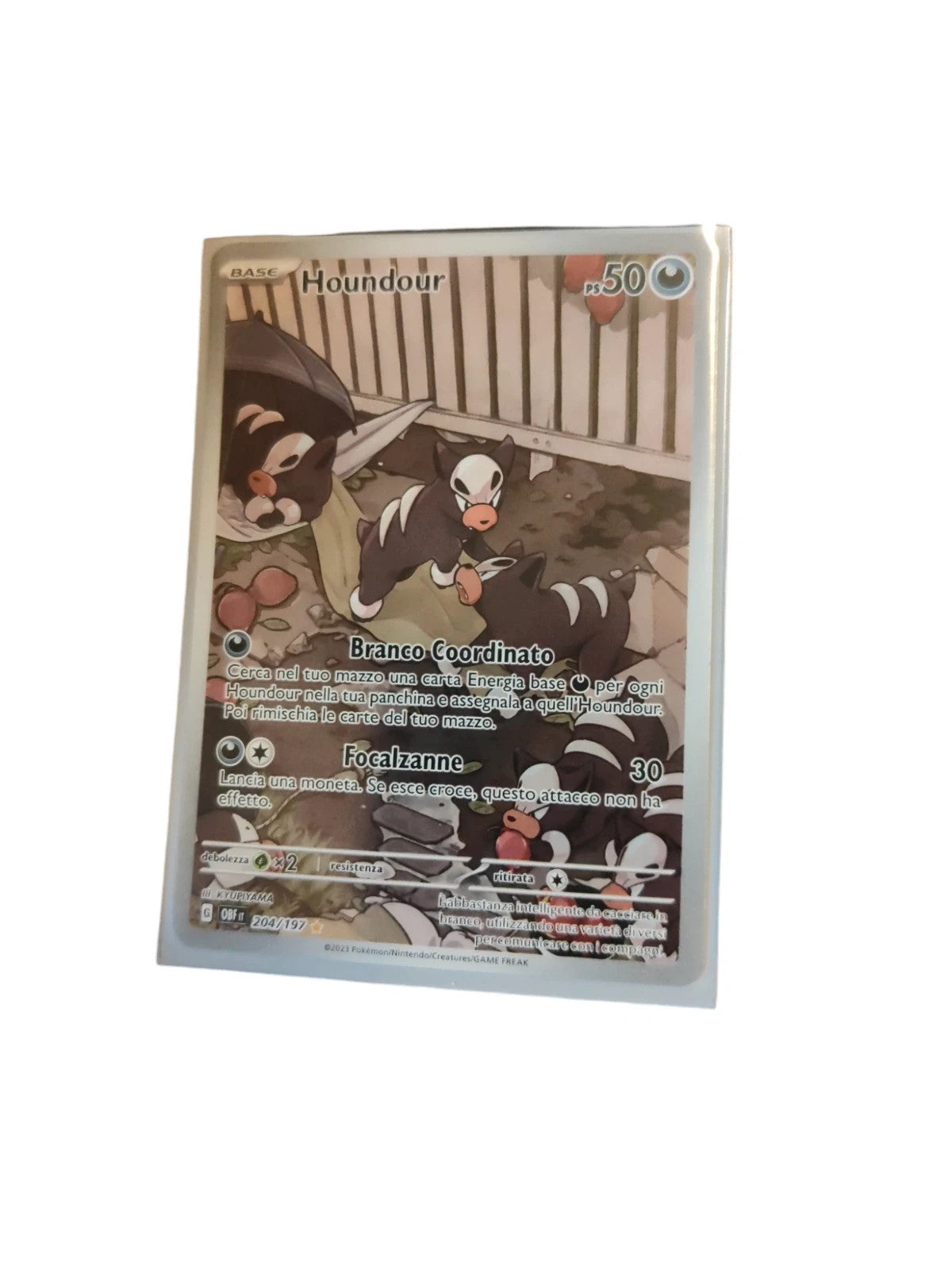 Houndour full art 204/197 pokemon